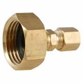 Anderson Metals 3/4 in. Female Hose X 1/4 in. D Male Flare Brass Elbow 57499-0412AH